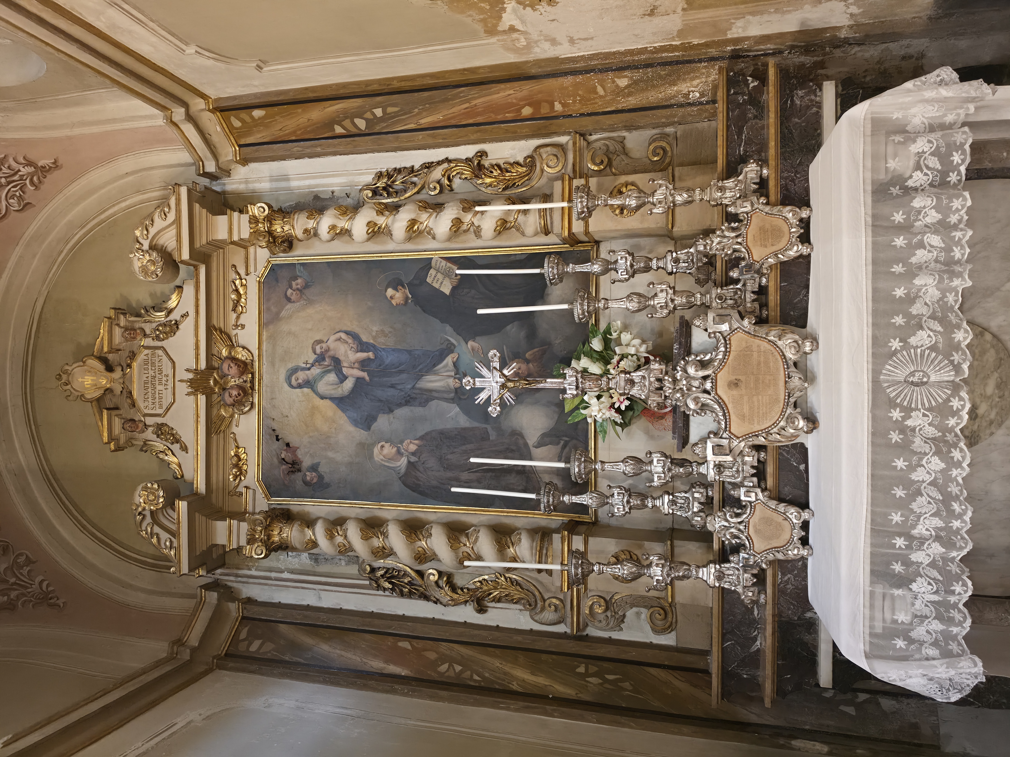 Foto della cappella di Sant'Ignazio di Loyola e Santa Margherita da Cortona